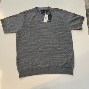NWT Buffalo David Bitton Heather Grey Polo Shirt- Medium